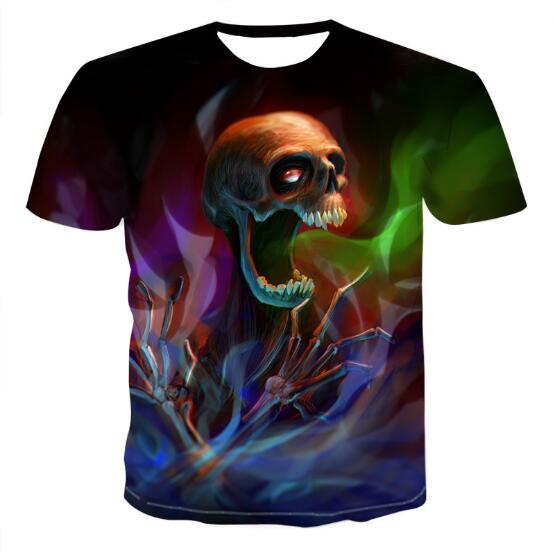 Men's Skull T Shirts 3D Graphic T-Shirt