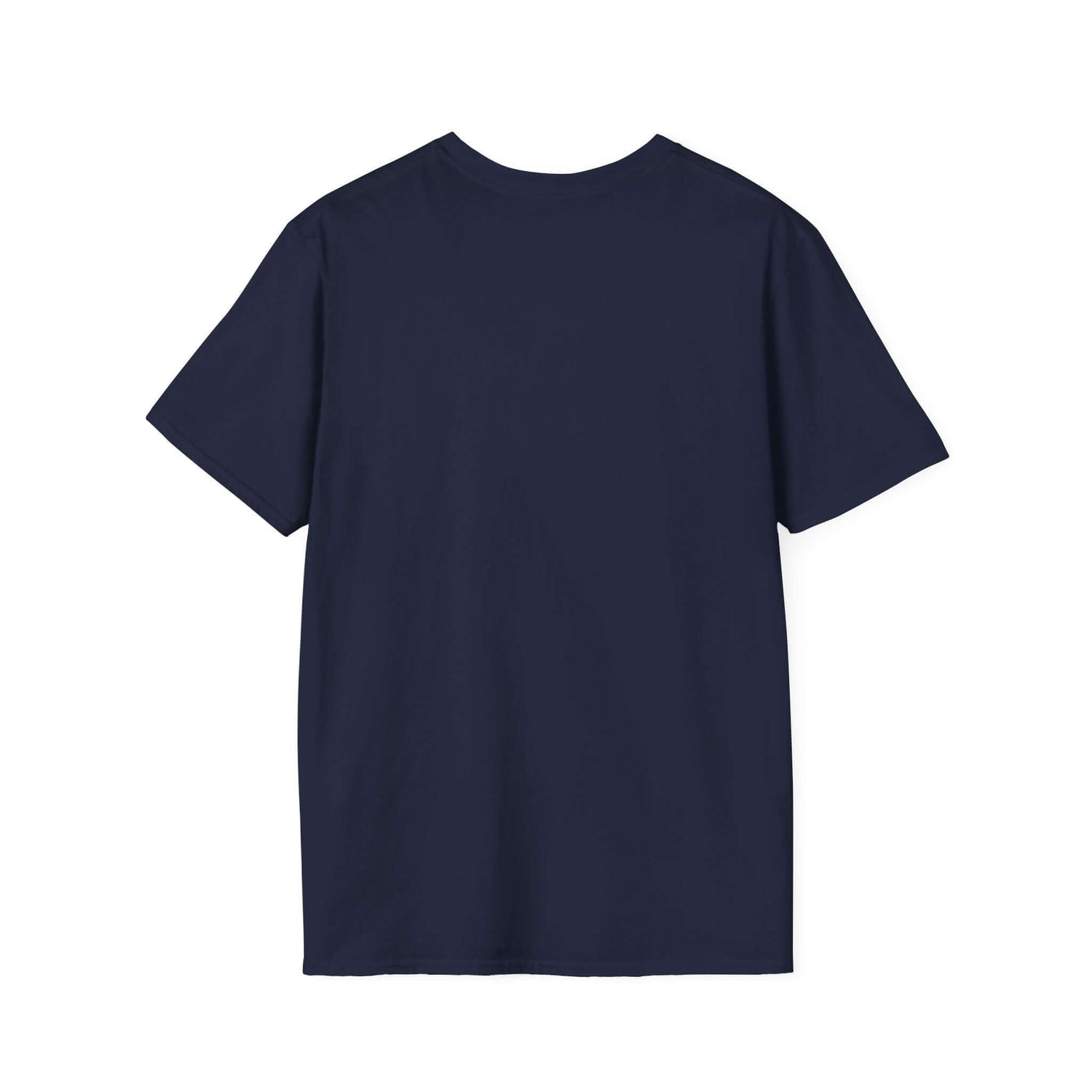 Funny Monday T-Shirt featuring "FATAL ERROR :( Monday" text design on a navy unisex tee.