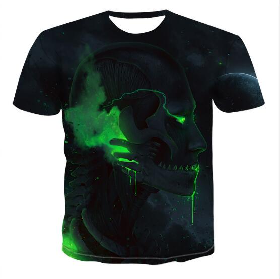 Men's Skull T Shirts 3D Graphic T-Shirt