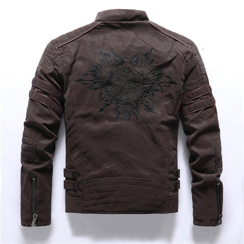 Men's PU Leather Jacket | Fashion Leather Coat