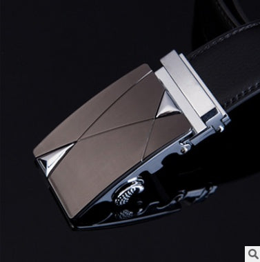 Men's Leather Belt Automatic Buckle Fashion Belt