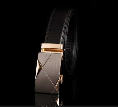 Men's Leather Belt Automatic Buckle Fashion Belt