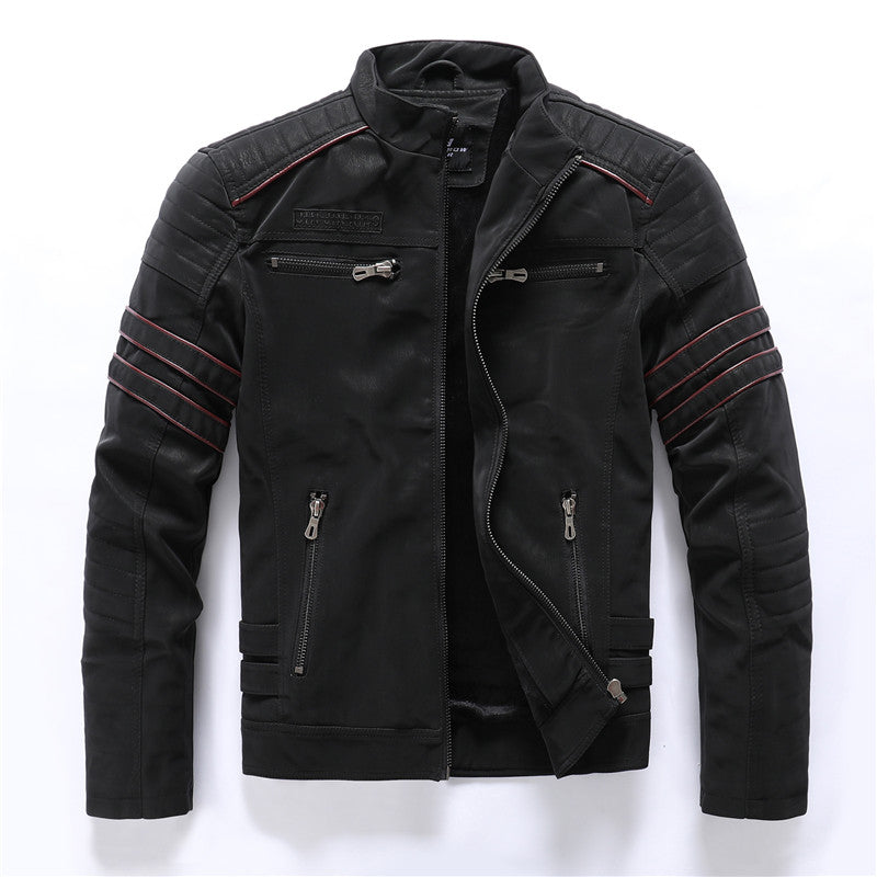 Men's PU Leather Jacket | Fashion Leather Coat