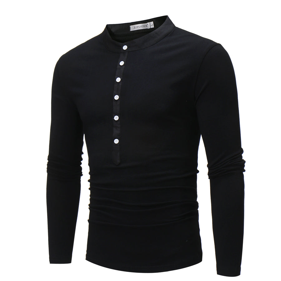 Young Men's Layered Long Sleeve Casual T-Shirt
