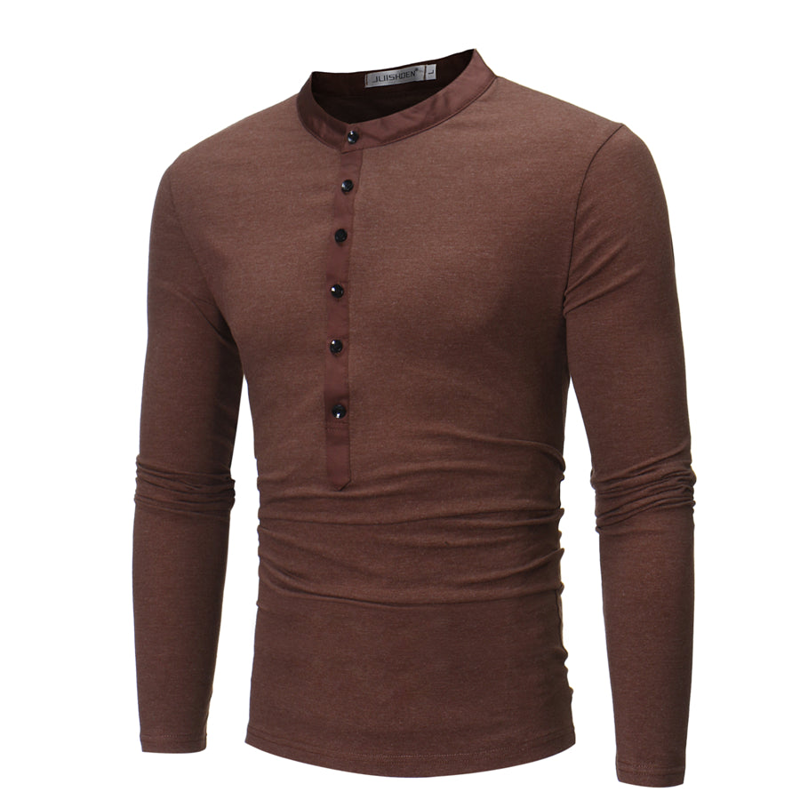 Young Men's Layered Long Sleeve Casual T-Shirt