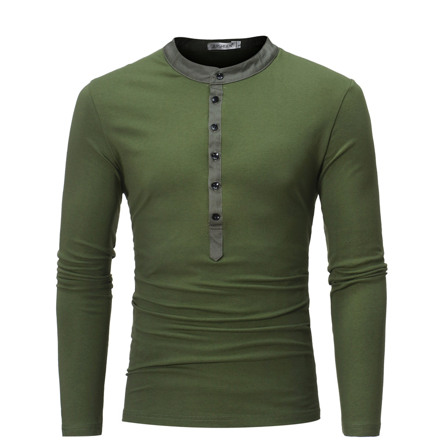 Young Men's Layered Long Sleeve Casual T-Shirt