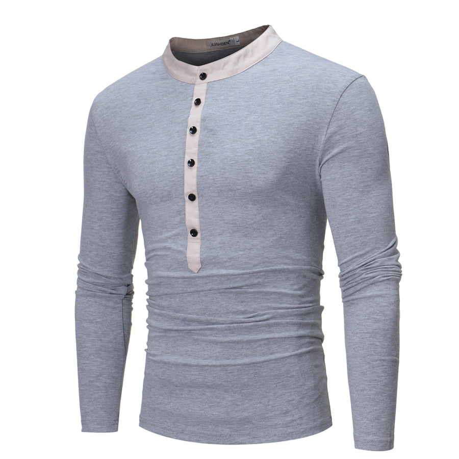Young Men's Layered Long Sleeve Casual T-Shirt