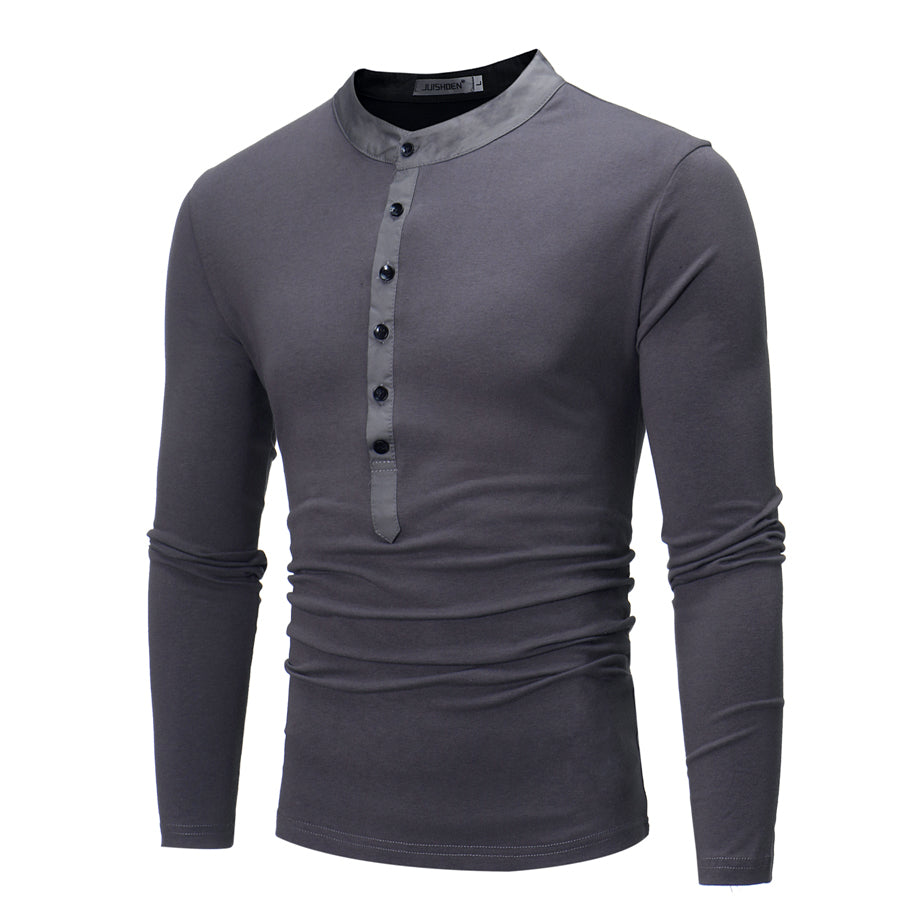 Young Men's Layered Long Sleeve Casual T-Shirt