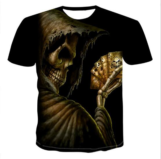 Men's Skull T Shirts 3D Graphic T-Shirt