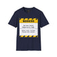 Sarcastic Funny T-Shirt with warning design stating &