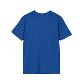 Funny Work T-Shirt - Officially Done for the Day tee worn by a woman sitting on a couch.