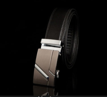 Men's Leather Belt Automatic Buckle Fashion Belt