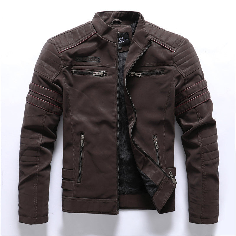 Men's PU Leather Jacket | Fashion Leather Coat