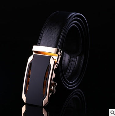 Men's Leather Belt Automatic Buckle Fashion Belt
