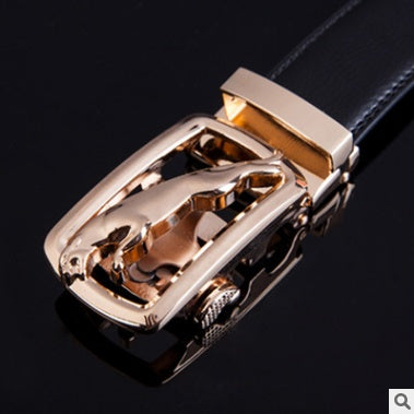 Men's Leather Belt Automatic Buckle Fashion Belt