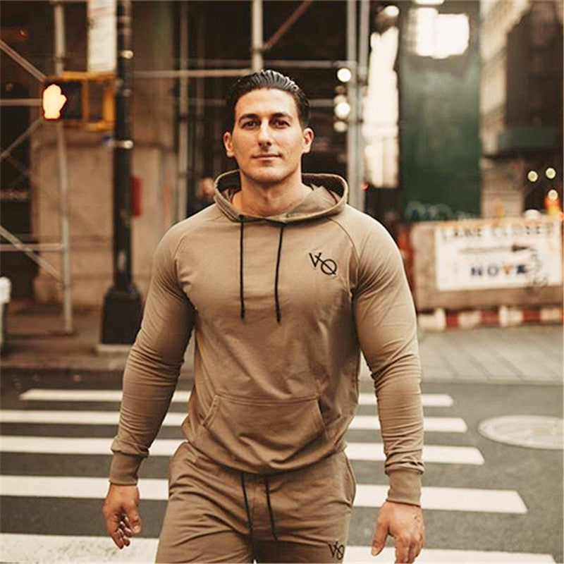 Men's Fitness Hoodies Cotton Sportswear