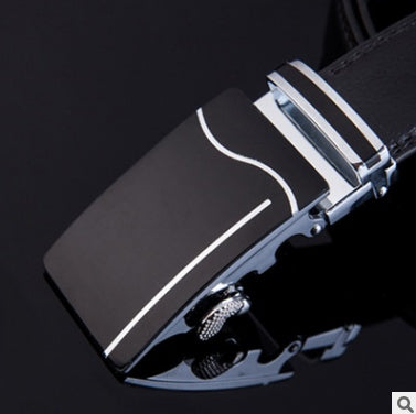 Men's Leather Belt Automatic Buckle Fashion Belt