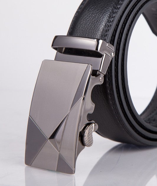 Men's Leather Belt Automatic Buckle Fashion Belt