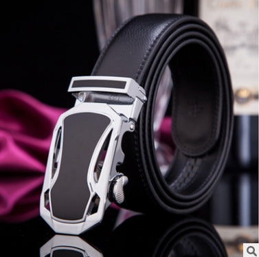 Men's Leather Belt Automatic Buckle Fashion Belt