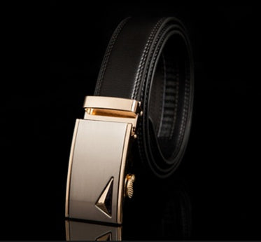 Men's Leather Belt Automatic Buckle Fashion Belt