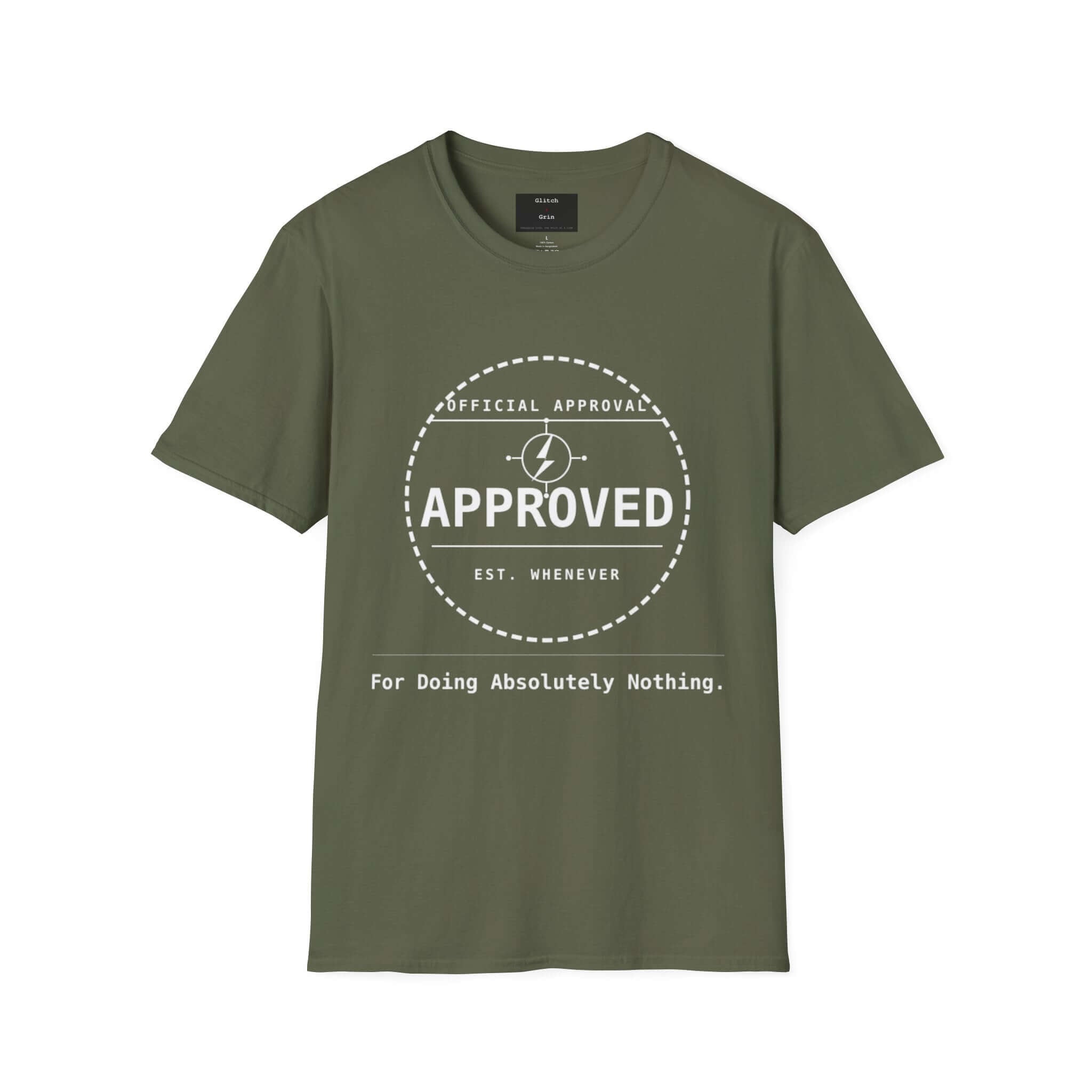 Funny Lazy Day T-Shirt | Approved For Doing Nothing