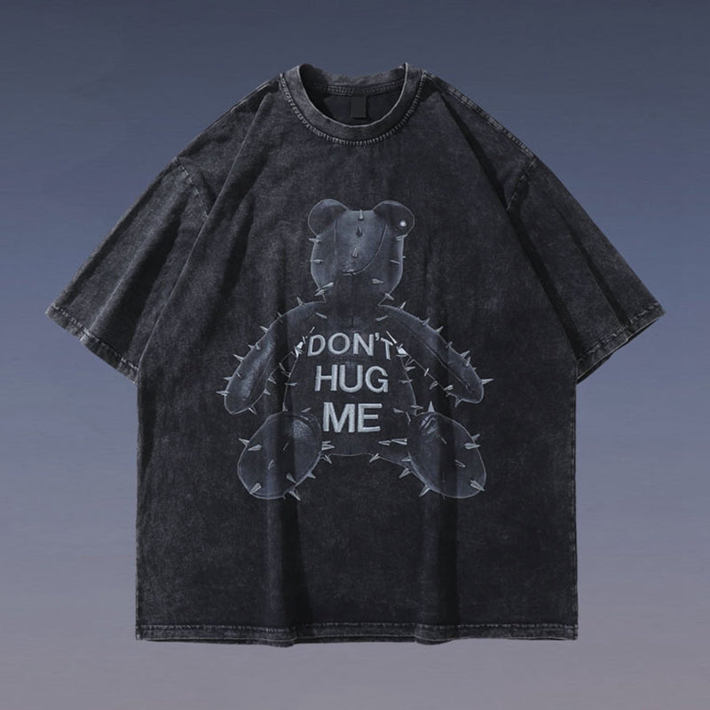Hip Hop Oversized Streetwear Vintage Bear T-Shirt