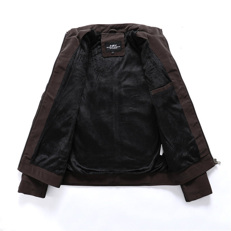 Men's PU Leather Jacket | Fashion Leather Coat