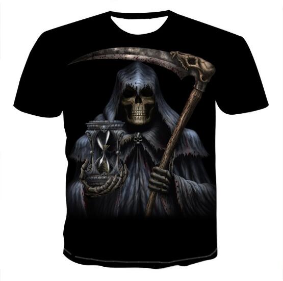 Men's Skull T Shirts 3D Graphic T-Shirt