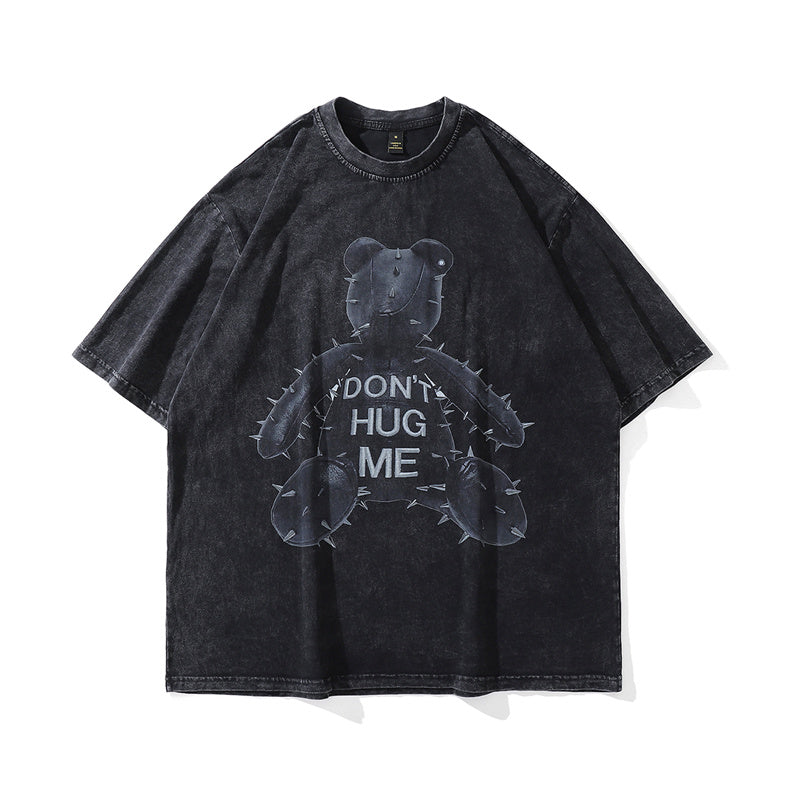 Hip Hop Oversized Streetwear Vintage Bear T-Shirt